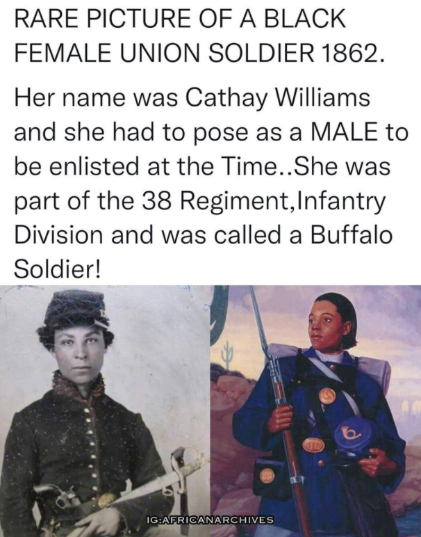 This image has an empty alt attribute; its file name is cathaywilliams-femalesoldier-civilwar.png